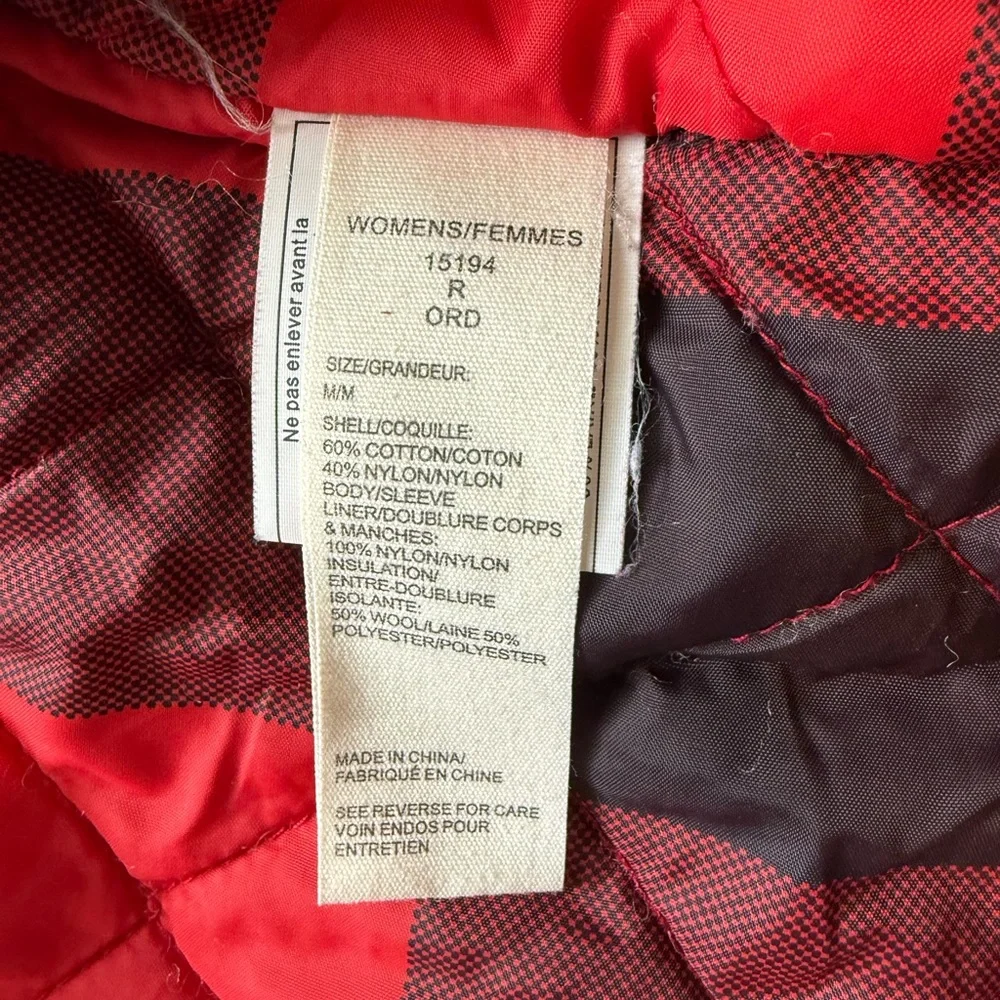 Woolrich Womens Advisory Mountain Parka 15194 Red Wool Insulated Waterproof Sz M - Picture 8 of 12